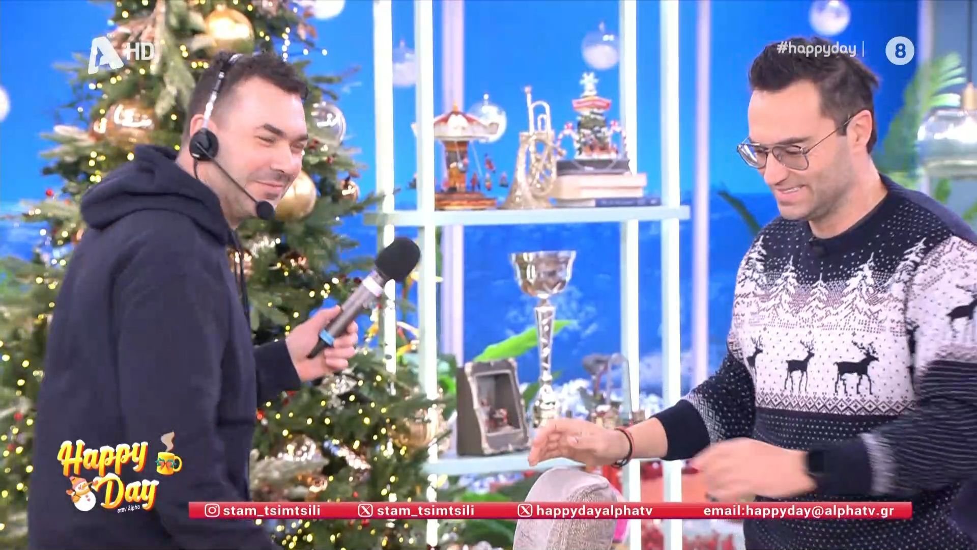 Με καθυστέρηση έφτασε ο Κ.Φραγκολιάς στην εκπομπή - 